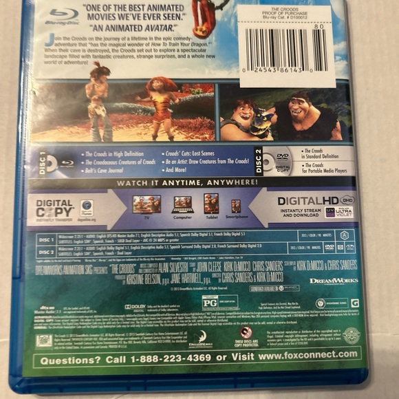 The Croods (Blu-ray/DVD, 2013, No Digital code - Picture 5 of 6